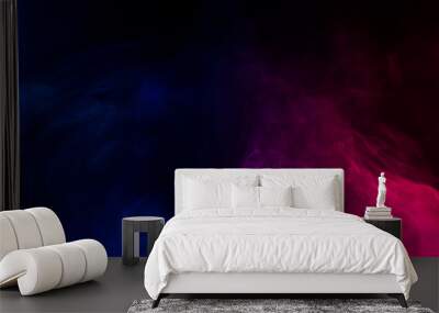 colorful smoke on black background  Wall mural