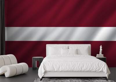 flags of world countries wavy fabric texture Wall mural