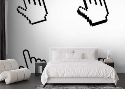 Pixel cursor icon Wall mural