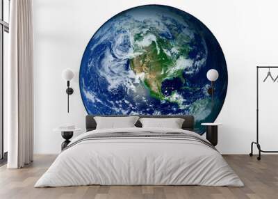 Planet Earth isolated on white background. Elements of this image were furnished by NASA. Wall mural