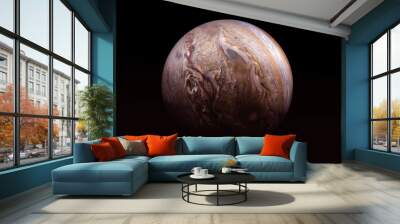 Sunset Jupiter. On a dark background. Elements of this image furnished by NASA Wall mural