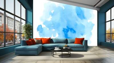 Blue watercolor vector texture Wall mural