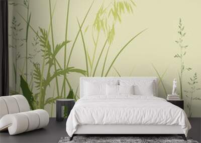 green grass background Wall mural