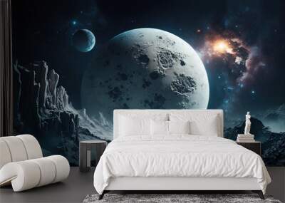 Planet and Space Wallpaper, 4k Landscape, Beautiful Scenery Wall mural