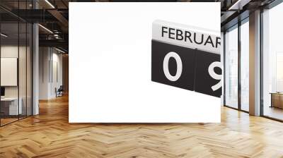 Calendar, timeline, time, concept, idea, management, background. 3d render. Wall mural