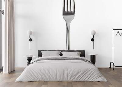 Fork isolated on a transparent background. Wall mural