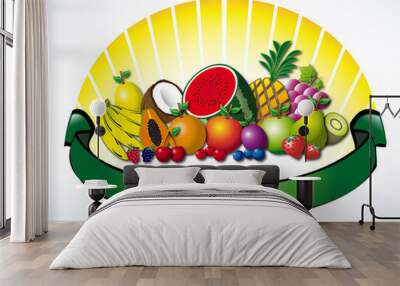 Basket fruit Wall mural