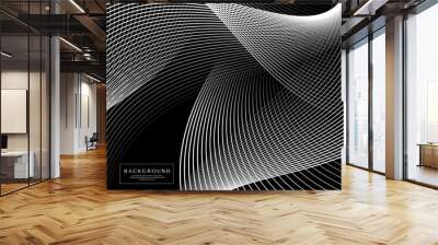 Dynamic blend line abstract background Wall mural