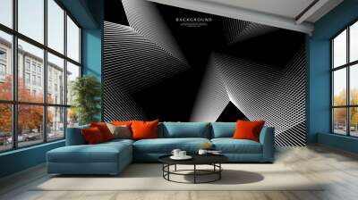 Modern straight sharp line abstract background Wall mural