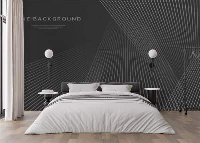 Motion dynamic sharp line abstract background Wall mural