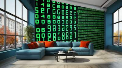 binary code background Wall mural