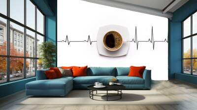 Awakening coffee cup Wall mural