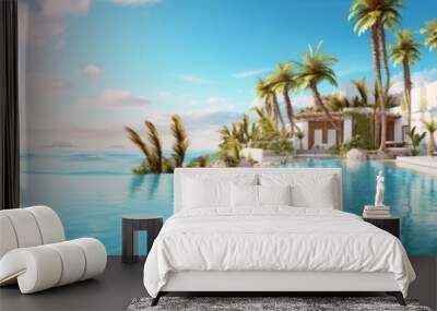 Villas on the island Wall mural