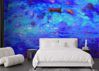 world map with bubbles Wall mural