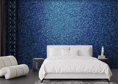 Denim background Wall mural