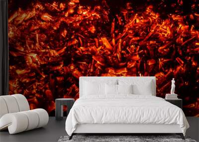 abstract background of burning coals Wall mural