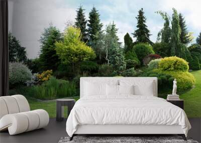 Beautiful spring garden design Wall mural