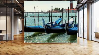 gondolas in Venice, Italy Grand canal Wall mural