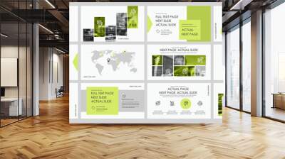 Dna template is the best as a business presentation, used in marketing and advertising, molecule flyer and banner, the annual report. Elements on a dark grey background Wall mural