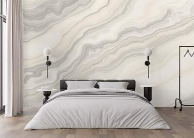 A flowing marble texture with a mix of soft beige, gray, and white tones, offering a luxurious and serene look, ideal for upscale designs. Wall mural