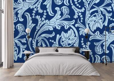 Floral pattern with flowers Wall mural