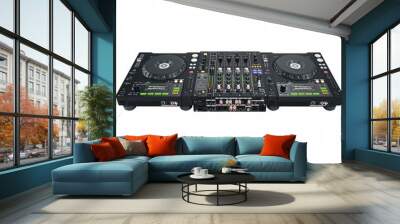 Dj set back view Wall mural