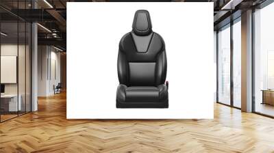 Seat car chair leather automobile, front view. 3D rendering Wall mural