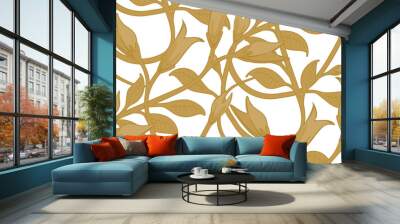 seamless leafy wallpaper pattern Wall mural