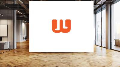 The W logo is simple and elegant Wall mural