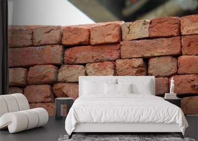 A brick  Arranged in a Order  Wall mural