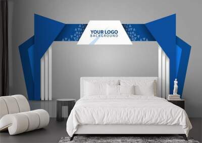 exhibition stand gate entrance vector with for mock up event display, arch design Wall mural