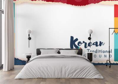 Vector of traditional Korean background Wall mural