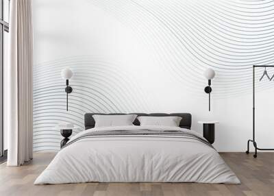 Vector Illustration of the gray pattern of lines abstract background. EPS10. Wall mural