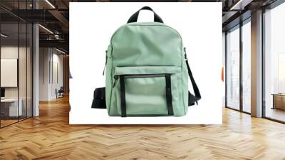 Set of modern school backpack front view isolated on a transparent background Wall mural