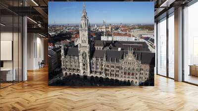 photo of Cathedral in Munich from a birds eye view Wall mural