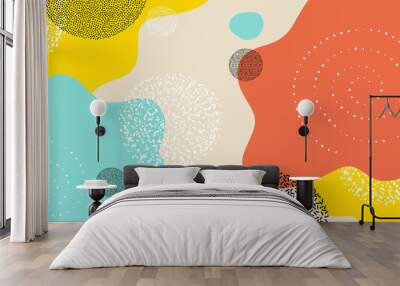 abstract art background with art elements design Wall mural