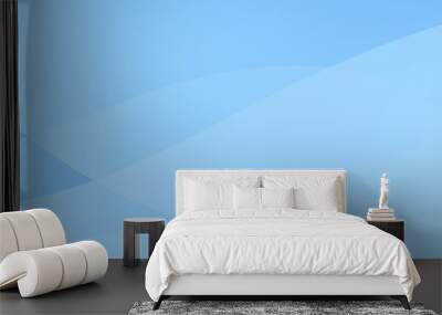 abstract blue background with waves Wall mural