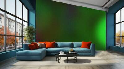 abstract green background with bokeh Wall mural