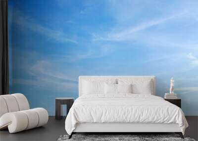 blue sky with clouds Wall mural