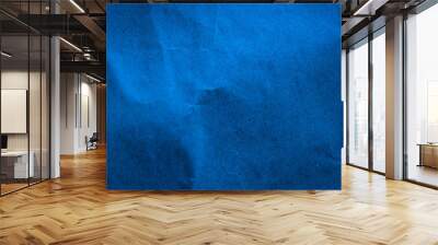 bright blue Abstract Grunge background Navy Blue Paper Wall Background. Wall mural