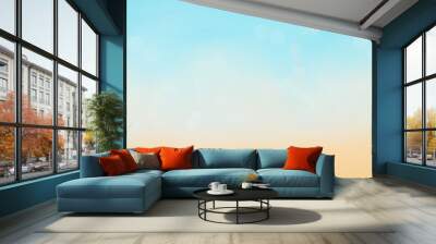 orange sky background with summer background Wall mural