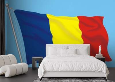 Flag Romania Wall mural