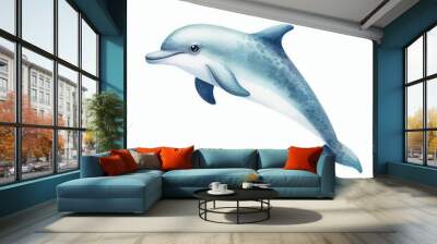 shark isolated on white background 3 Wall mural