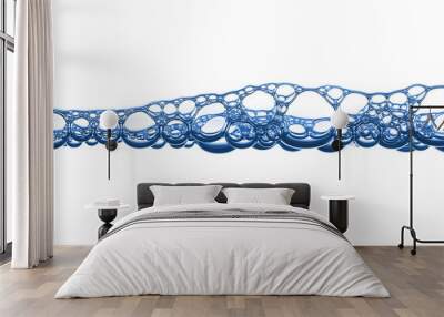 Foam bubbles in the water Wall mural