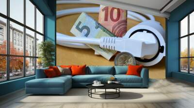 Rising electricity price Wall mural