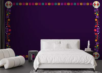 Happy Dia De Muertos Background Wall mural