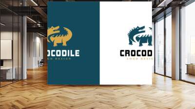 Premium crocodile logo luxury design template Wall mural