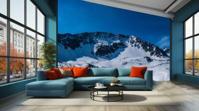 winter mountain landscape Wall mural