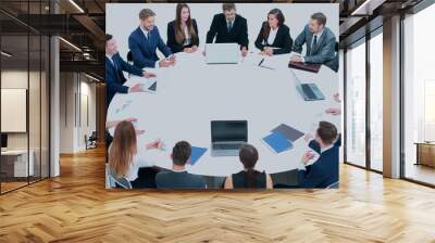 Business conference. Business meeting. Business people in formal Wall mural