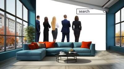 business people looking to search Wall mural